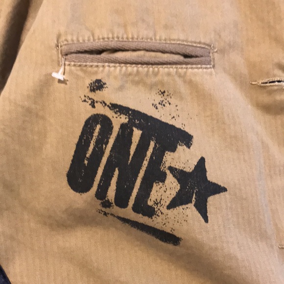 Converse One Star Jackets & Coats Single Breasted Button Up Color Tan Size XL - Picture 6 of 16